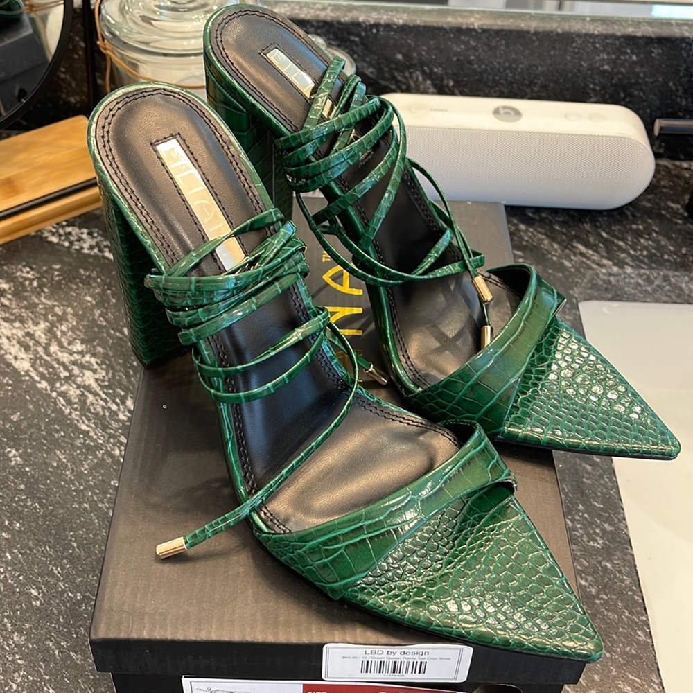 Green Block Heel
